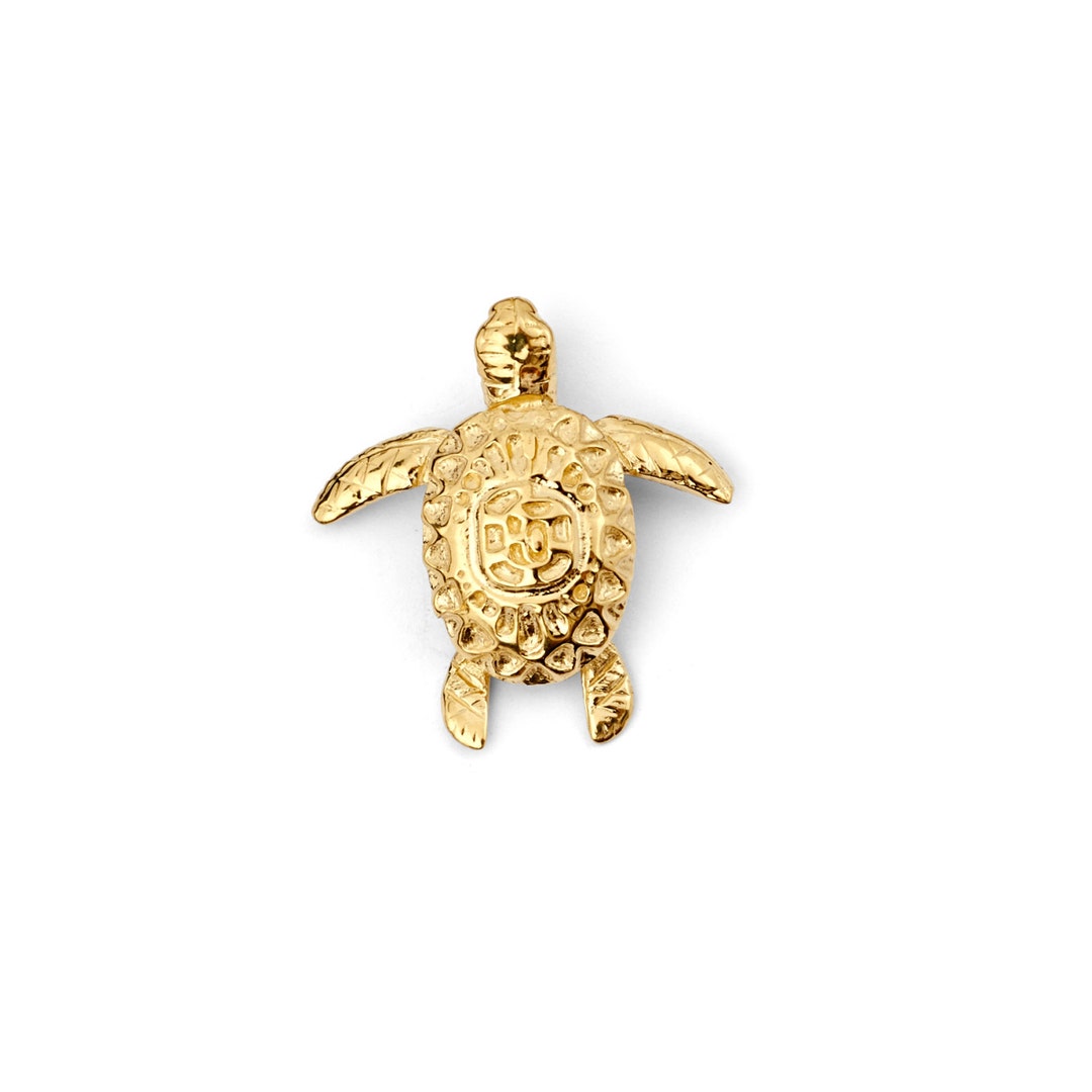 14k Solid Gold Turtle Charm/pendant. - Etsy