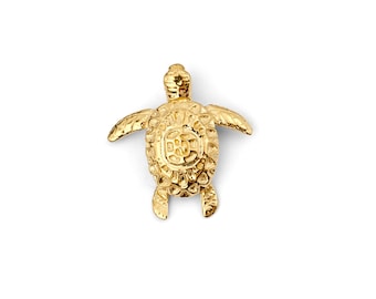 14k solid Gold Turtle Charm/Pendant.