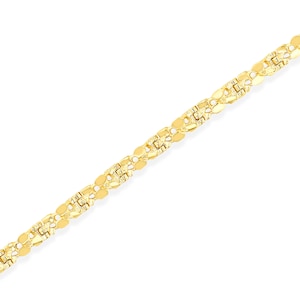 14k solid gold Nugget Bracelet.