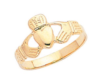 14k gold claddagh ring. irish ring, irish jewelry, friendship ring, gold ring, ring