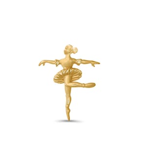 Colgante deslizante de bailarina cruzada de oro macizo de 14 quilates, colgante de bailarina, joyería de bailarina, colgante de oro, joyería de oro, joyería delicada, bailarina