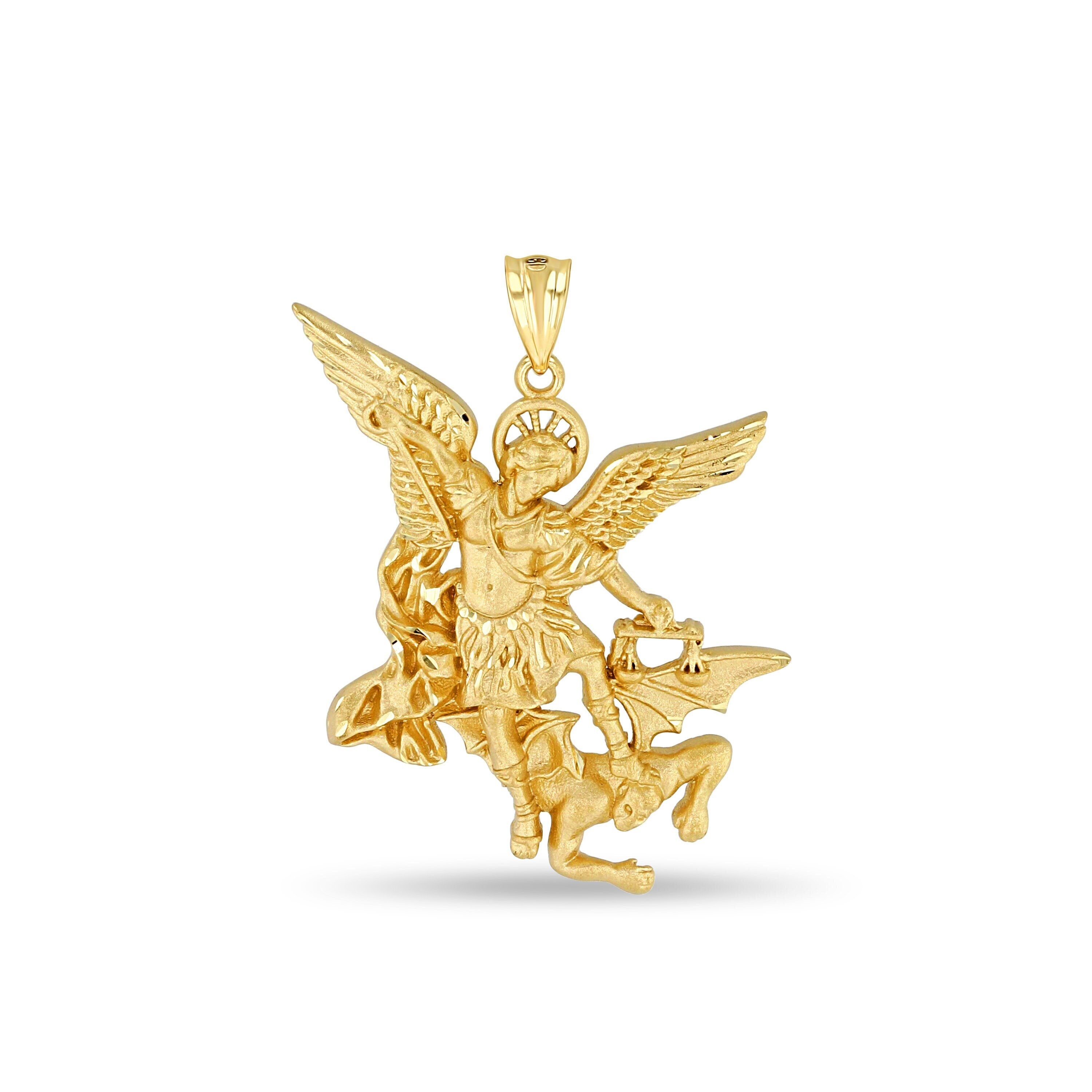 St michael the hotsell archangel pendant gold