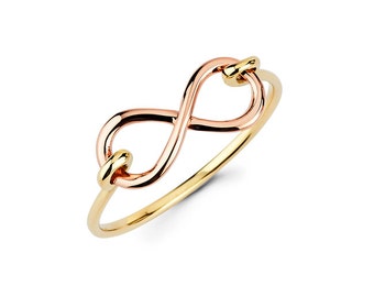 Infinity, Infinity ring, gold infinity, infinity jewelry, dainty jewelry, knuckle ring, love