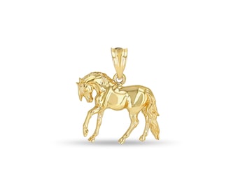 14k Yellow Gold Mini Polished Horse Charm 14k Yellow Gold Mini Polished Horse Charm