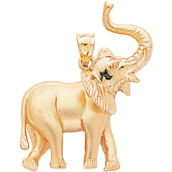 14k gold elephant pendant outlet
