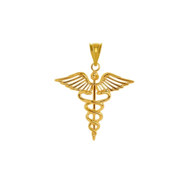 14k solid gold medical pendant. medical jewelry