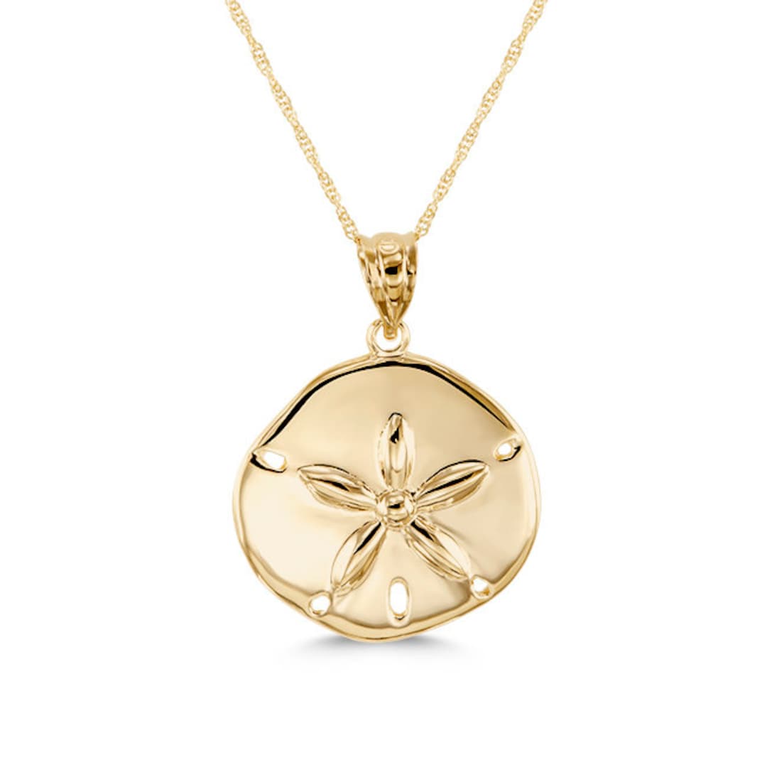 Gold Sand Dollar Charm