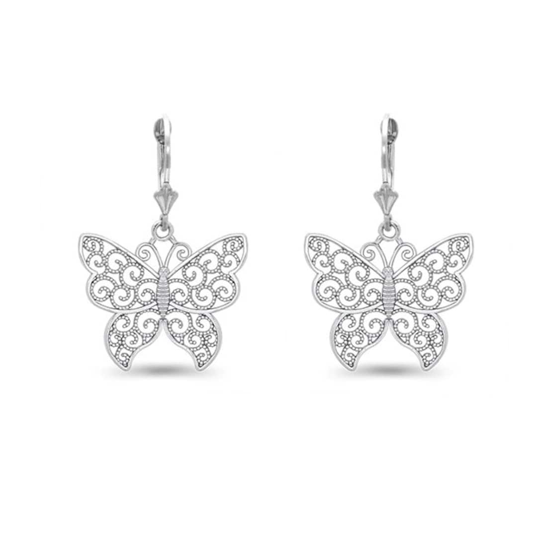 Sterling Silver Butterfly Earrings main image 1