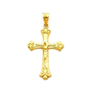 14k gold Crucifix Cross Charm