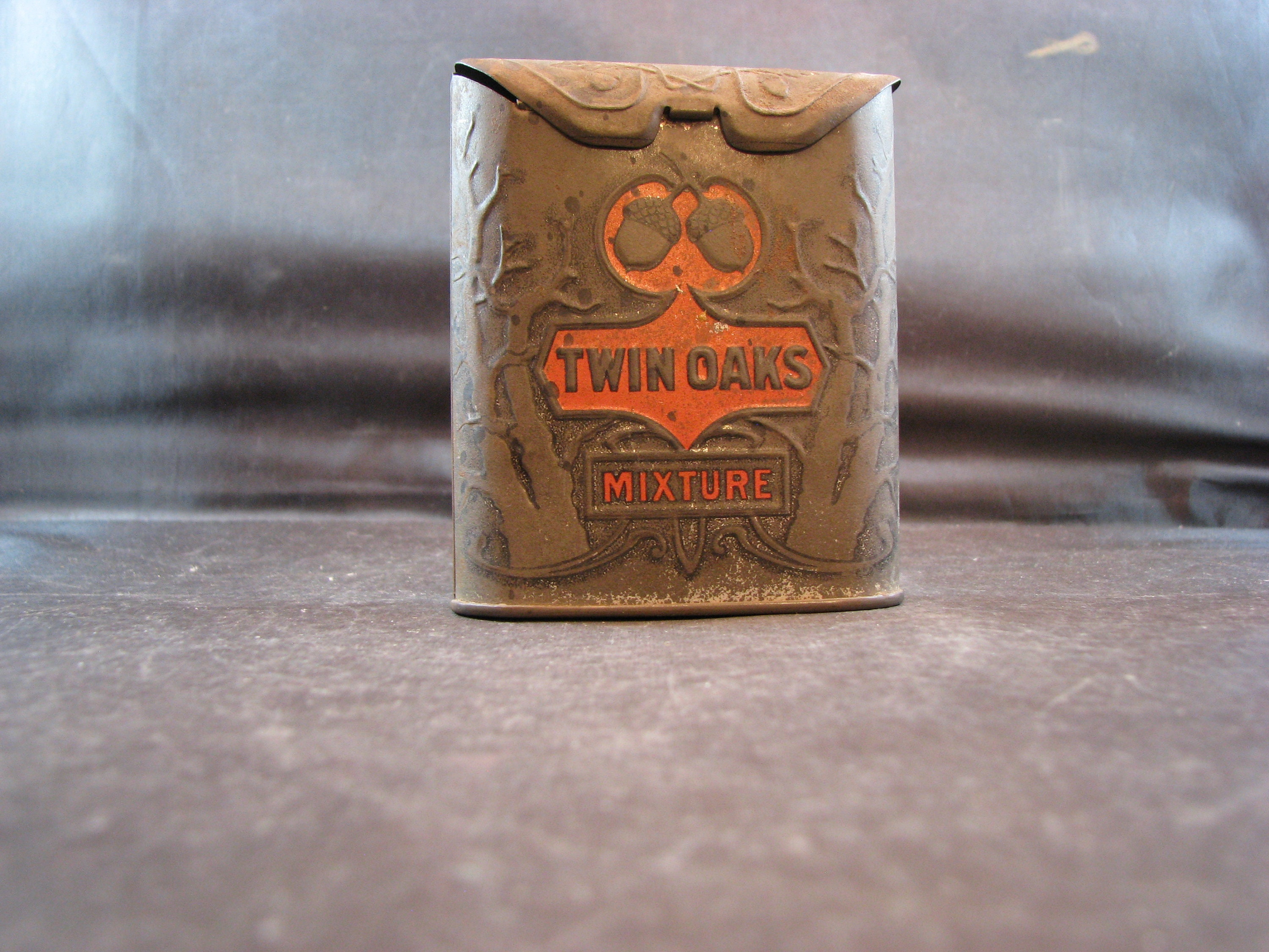 twin oaks mixture tobacco tin Antique Twin Oaks Tobacco Tin