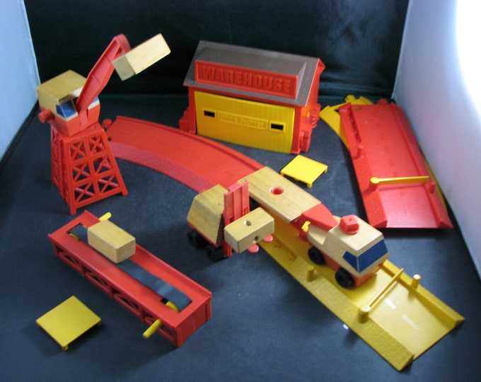 Vintage Mattel Puttputt Construction Yard Toy With Original Box Etsy