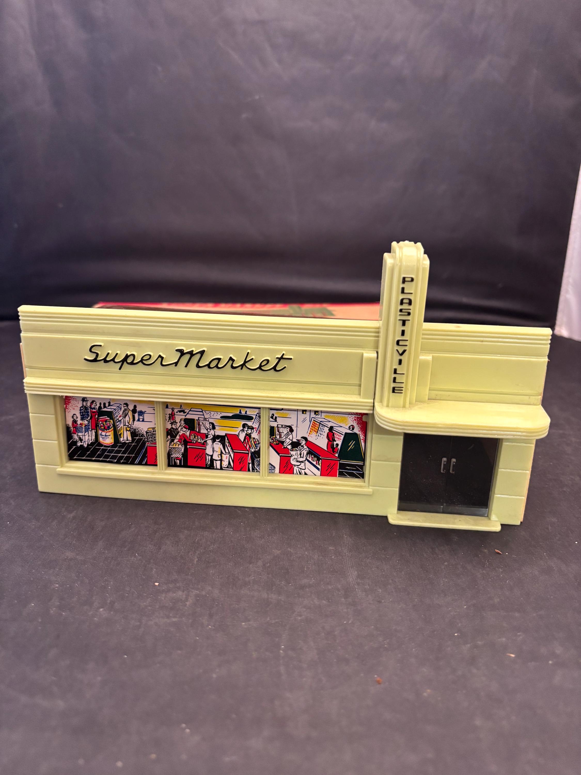 Vintage Plasticville Super Market Kit