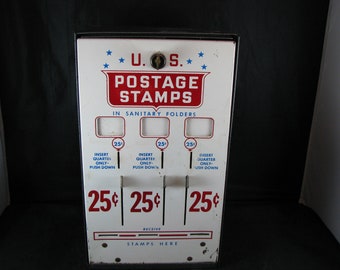 Vintage Stamp Vending Machine, With Key, US Postage Stamp Dispenser Co,  Chicago Circa 1950's, Working, Clean, Cash Cow, Steampunk, Man Cave - Etsy