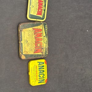Vintage Anacin Tablets Tins