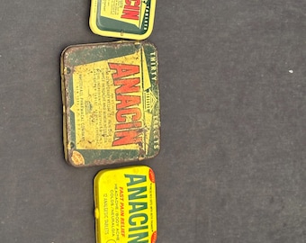 Vintage Anacin Tablets Tins