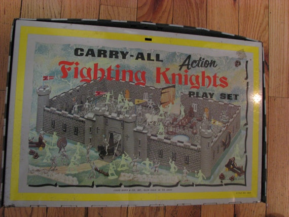Vintage Marx Fighting Knights Carry-all - Etsy