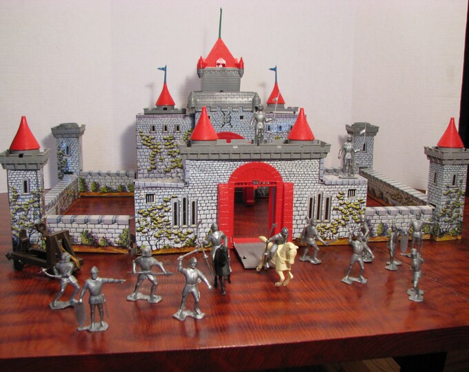 Vintage Marx Medieval Castle Play Set Etsy