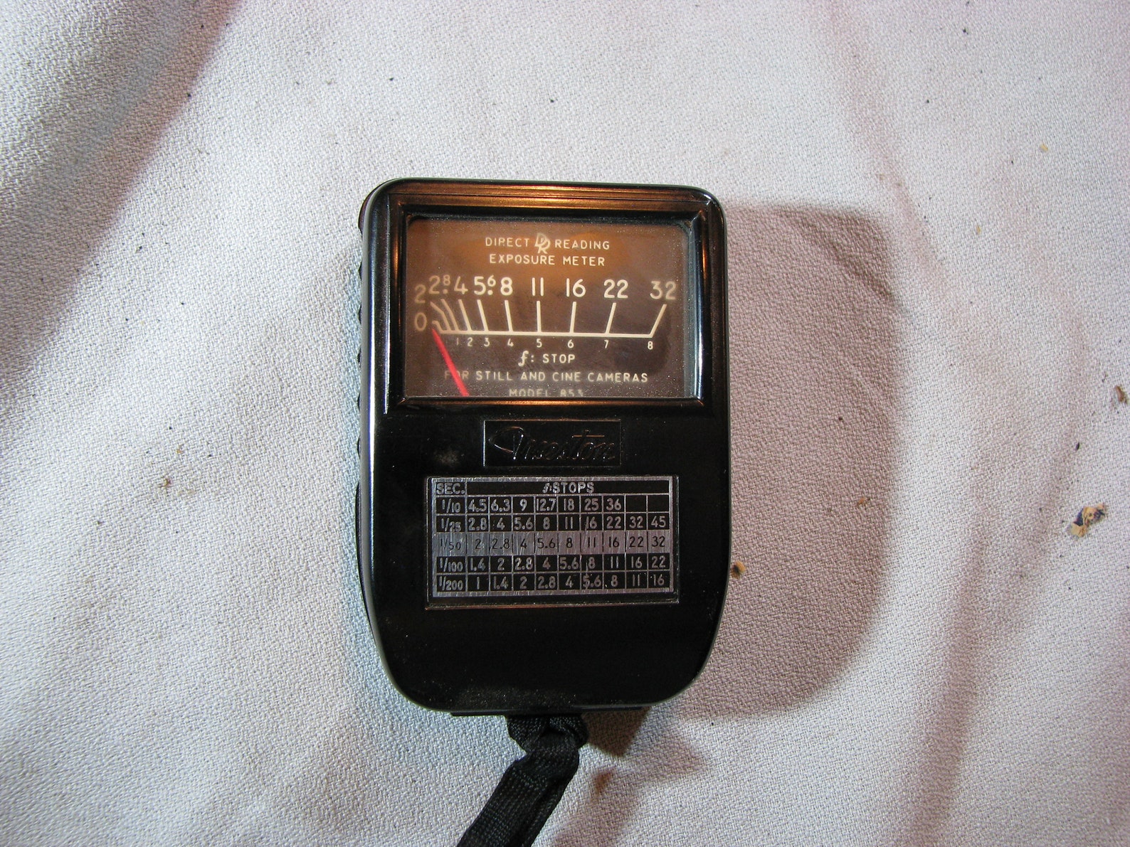 Vintage Weston Light Meter Model 853 With Leather Case Etsy