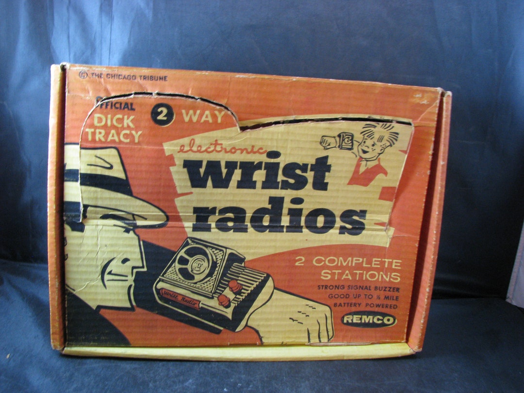 Vintage Remco Dick Tracy 2 Way Wrist Radios With Original Box Etsy