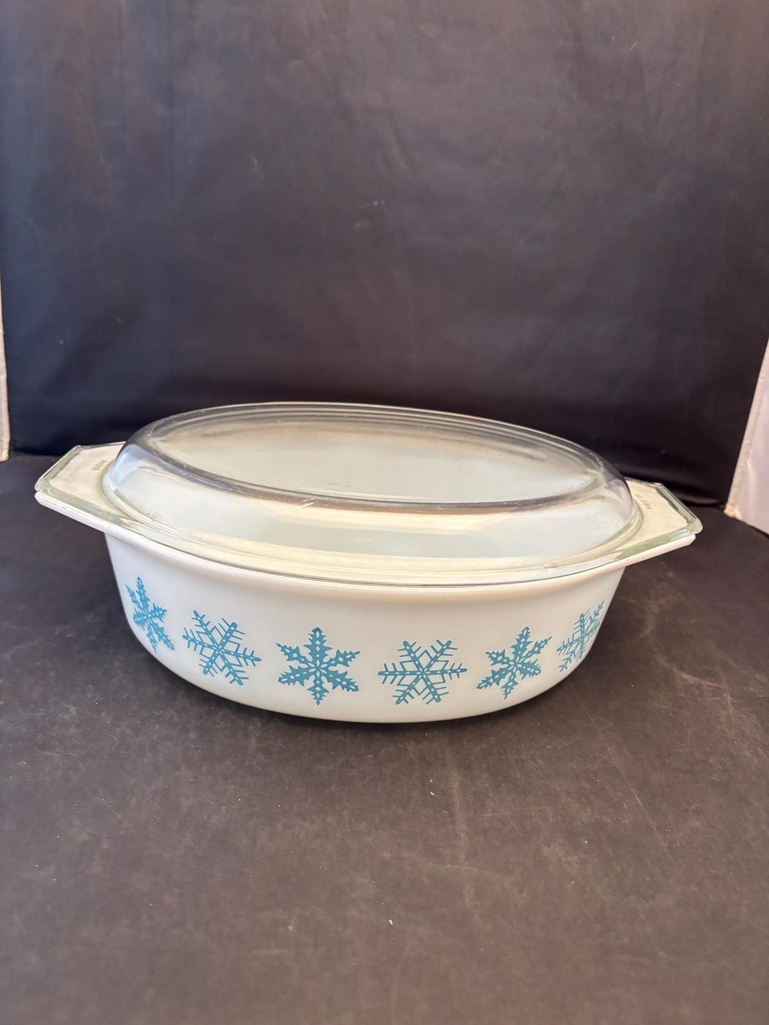 Pyrex Snowflake Pattern Casserole Vintage Pyrex Snowflake Casserole - Etsy