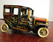 Vintage 1950 39 s Marx Linemar Tin Jalopy Wind-Up Toy Car