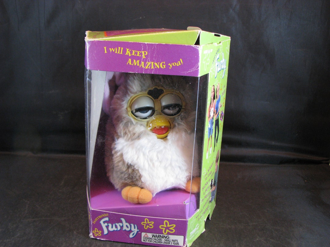 Furby 1998 70-800 (not working) with Box, tag, paperwork - toys