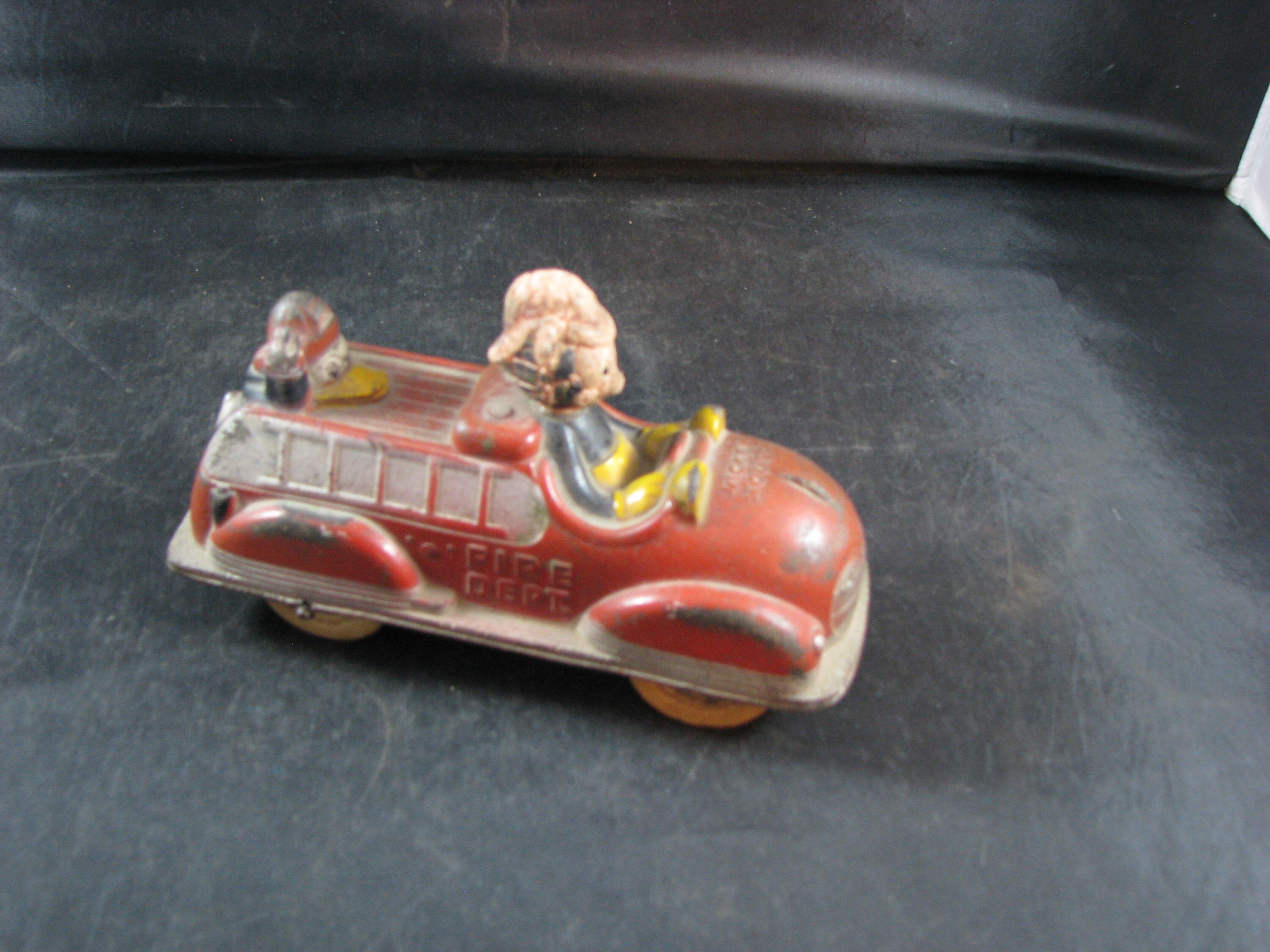 Vintage Mickey Mouse Fire Dept Truck With Donald duck | Etsy