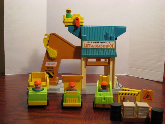 vintage fisher price construction toys