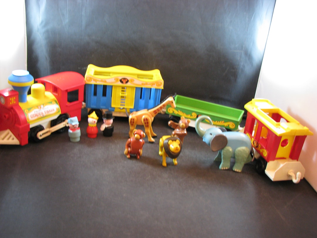 Tren de circo vintage Fisher Price con caja original Etsy Mexico