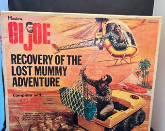 Vintage GI Joe Recovery of the Lost Mummy Adventure With Original Box