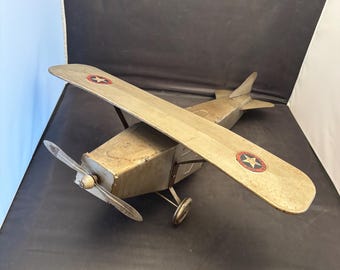 Vintage 1930’s Tip Top Giant Flyer No 200 Toy Airplane