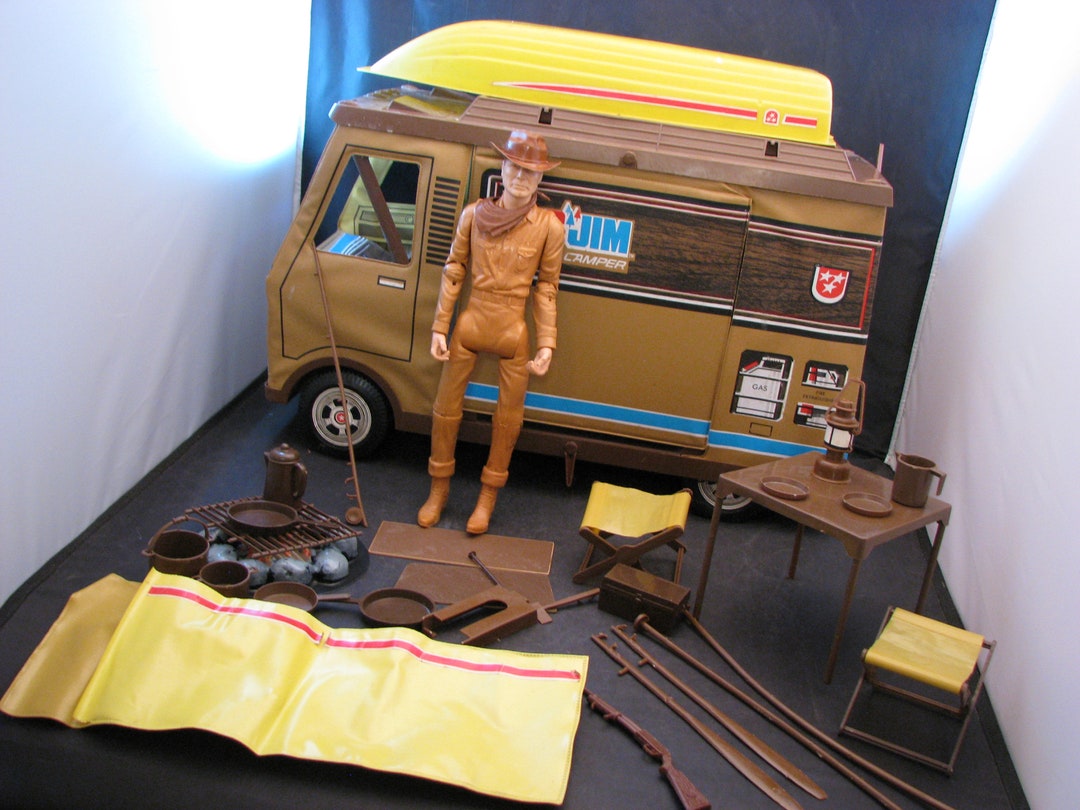 Big Jim Camper Mattel – Accessoires Incomplets – Occasion – Camping-car Vintage