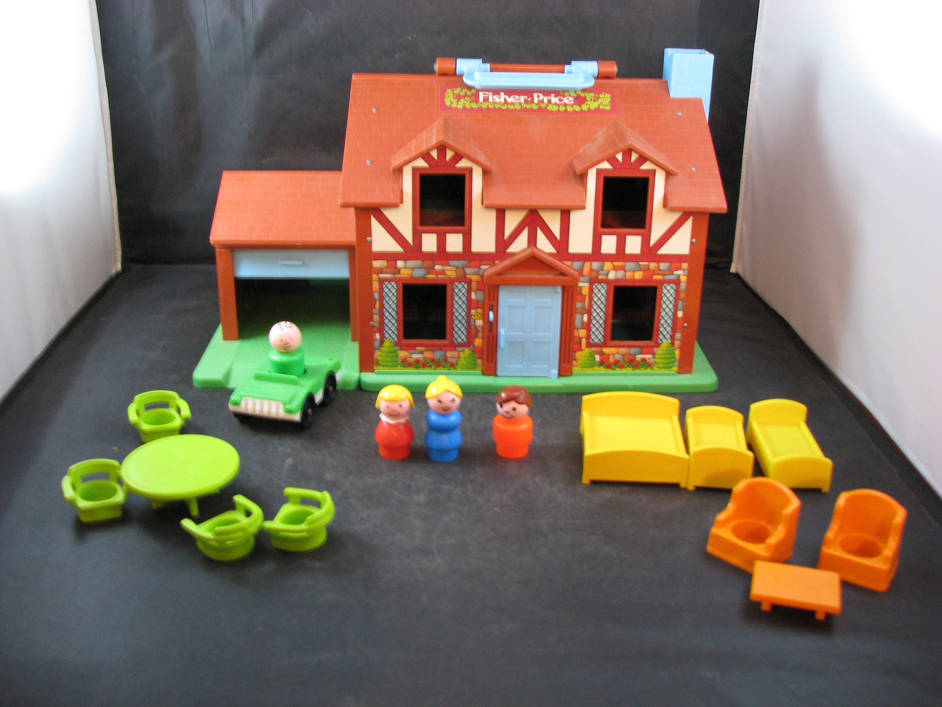 Vintage Fisher Price Little People House With Original Box - Etsy