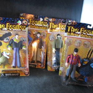 Vintage The Beatles Yellow Submarine Action Figures
