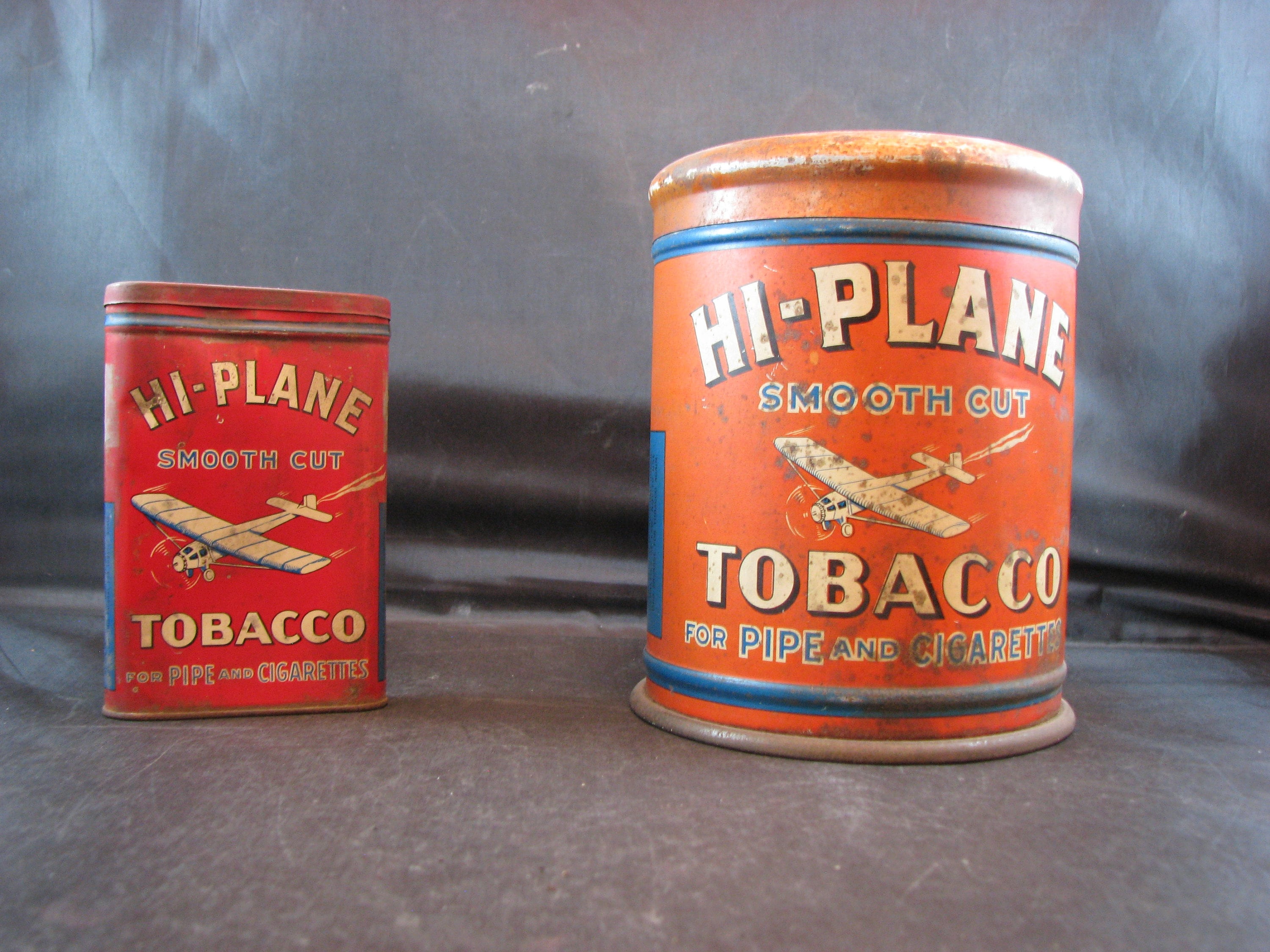 hi plane tobacco tin Vintage Hi-Plane Tobacco Tins