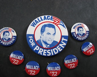 Vintage Wallace For President Campaign Buttons