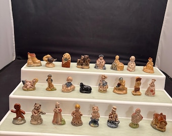 Wade Complete Set of 24 Miniature Nursery Rhymes Figures