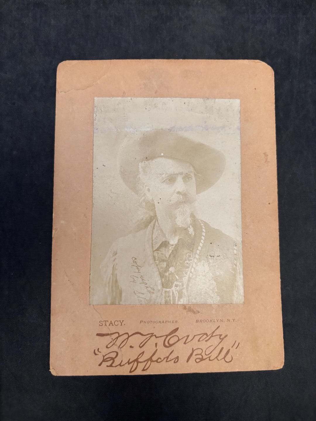Antique Buffalo Bill Albumen Cabinet Card - Etsy