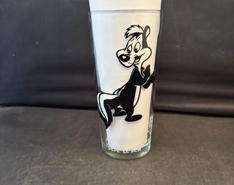 Vintage 1973 Pepsi Pepe LePew Character Glass