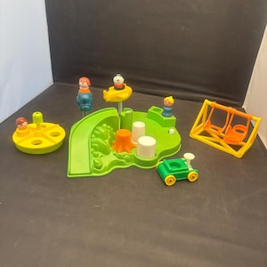 Vintage Fisher Price Little People Playground Play Set