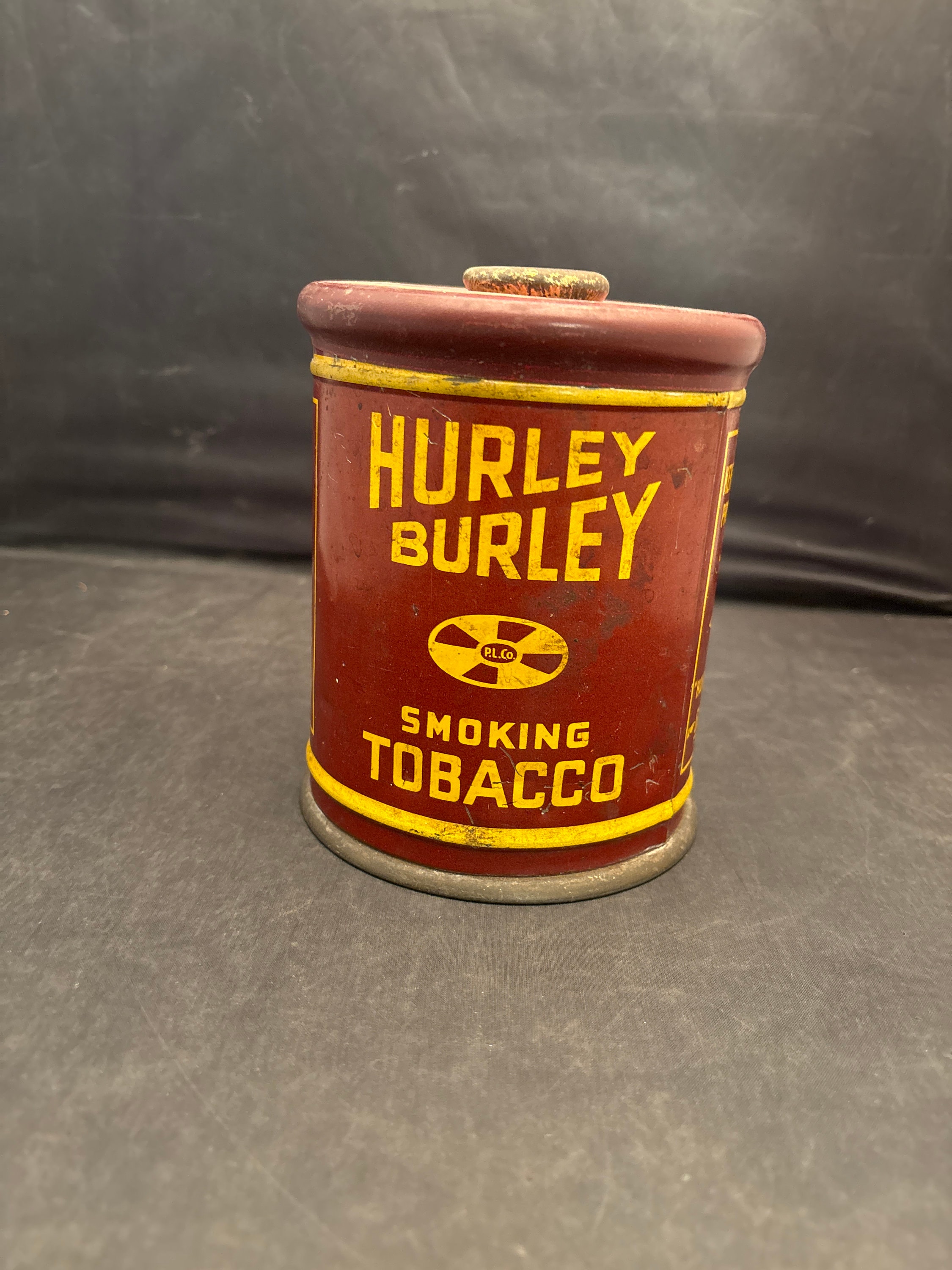 1930's HURLEY BURLEY TOBACCO タバコ缶 TIN Vintage Burley and
