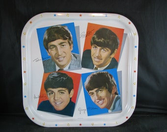 Vintage 1964 the Beatles Worcester Ware Metal Tray - Etsy