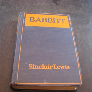 Babbitt by Sinclair Lewis - first edition 1922