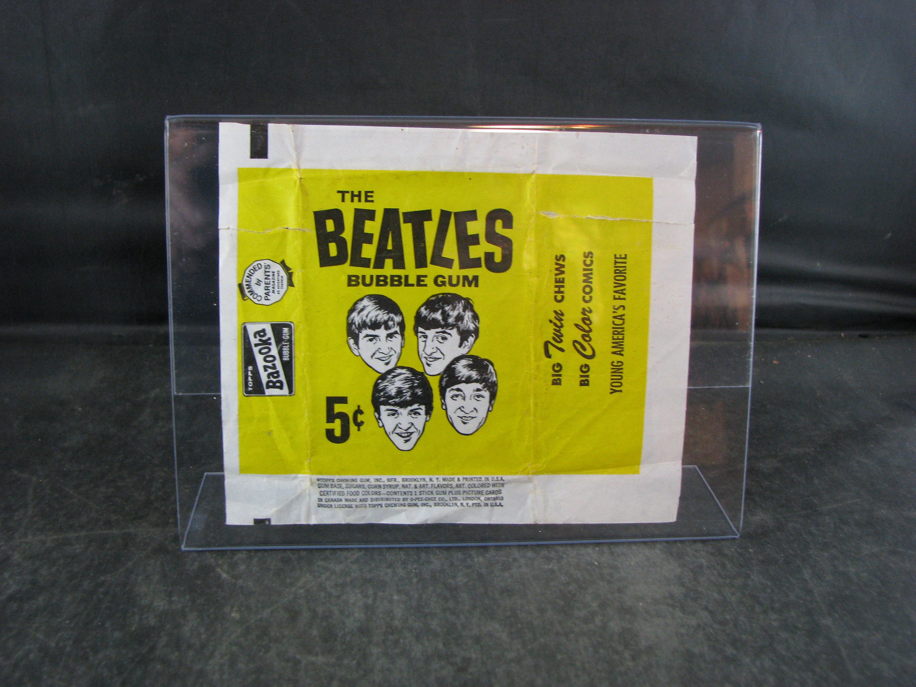 Vintage the Beatles Bazooka Bubble Gum Card Wrapper - Etsy