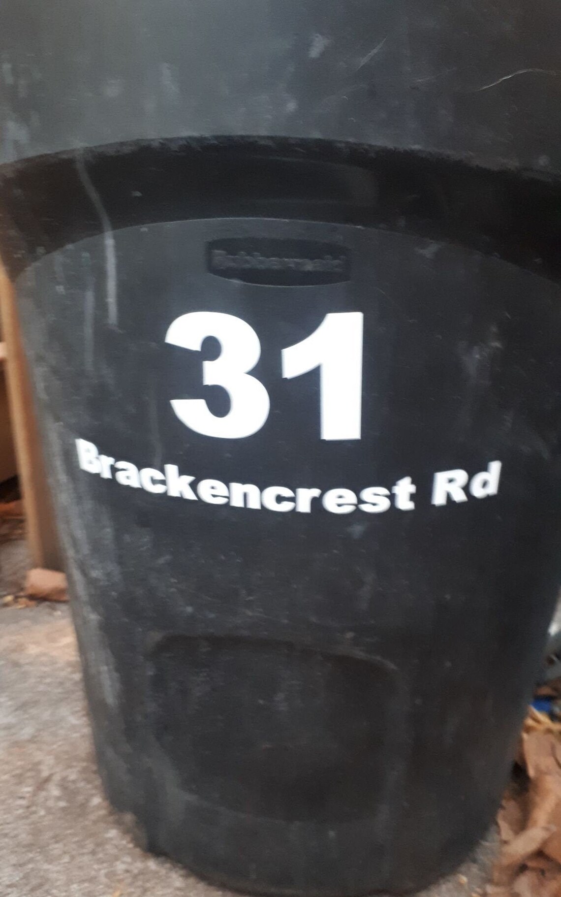 Garbage Bin Address Labels Vinyl Permanent Outdoor 3 Piece Etsy