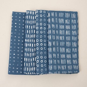 Mix and Match Napkin Set/4 Elements Blue