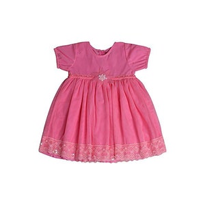 Flower Girl Dress with Short Sleeve, Hand-Sewn Sequin Toddler Princess Dress, Cute Lace Baptism Dress, Kids Tulle Dress for Little Princess