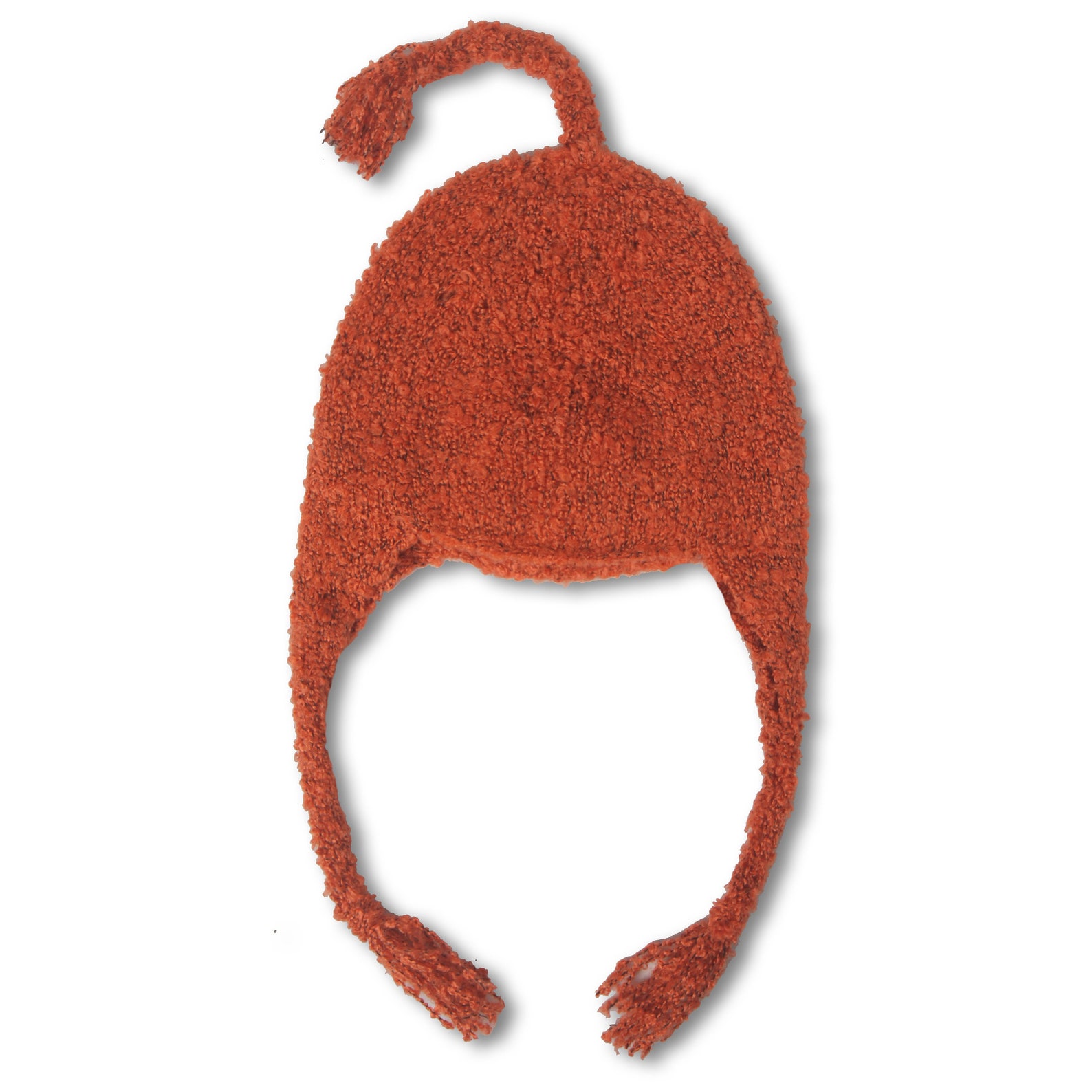 Hand Knit Winter Hat for Children, Kids Warm Ear Flap Hat for Fun Winter Look, Comfy Knit Hat