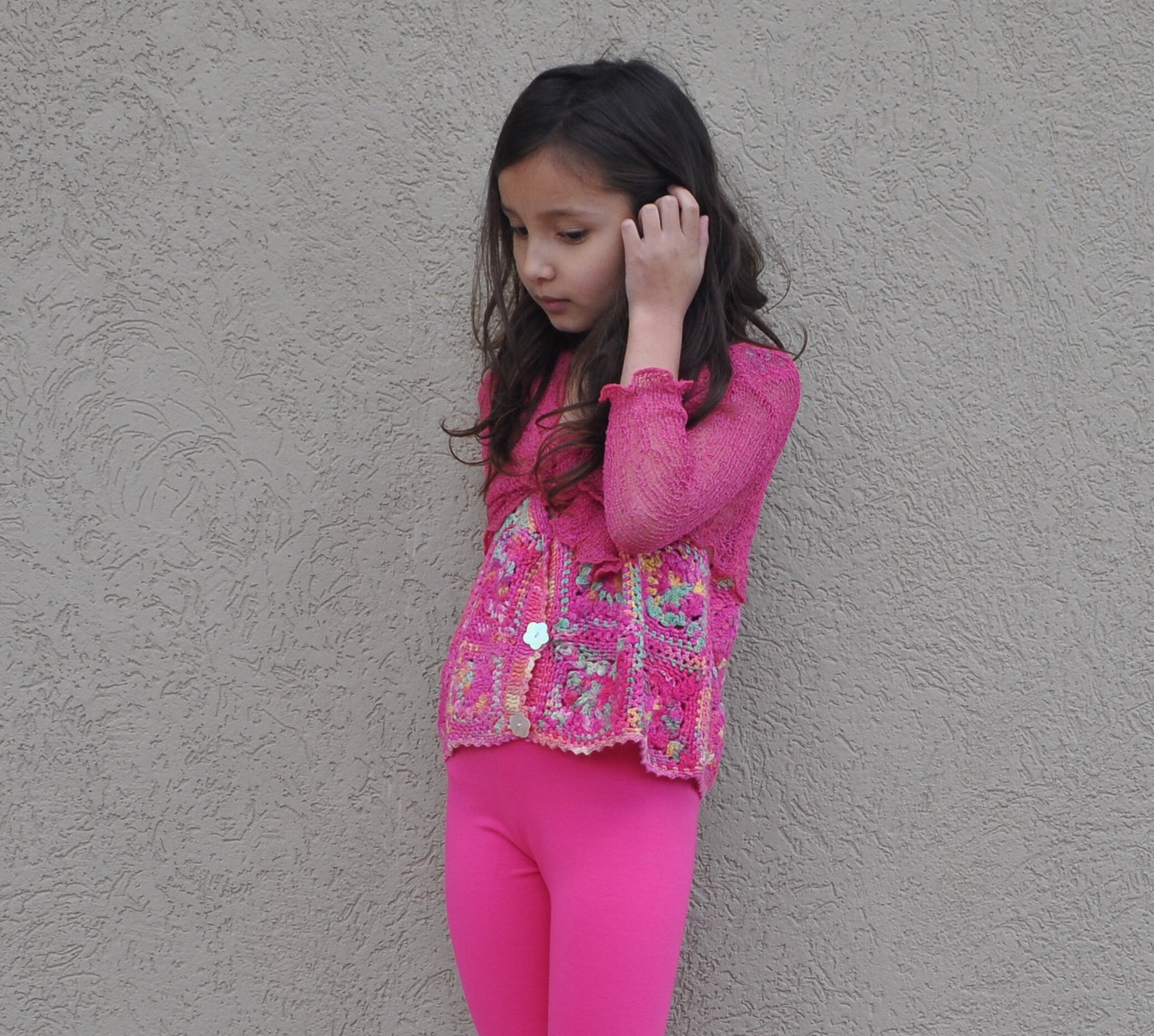Cute Little Girl Embroidered Vest