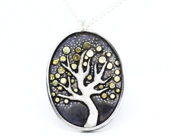 Unique Statement Necklace, 14k Tree Of Life Pendant Necklace, Tree Of Life Jewelry, Boho Pendants Necklace For Women, Grandma Necklace